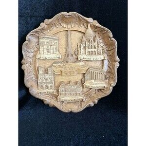Vintage ISSAC CCMC PARIS DECOR FAIT MAIN FRANCAISE Decorative Plate